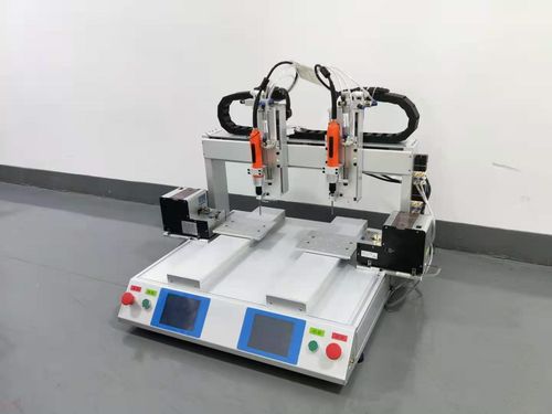 桌麵式雙電批6軸自動鎖螺絲（sī）機