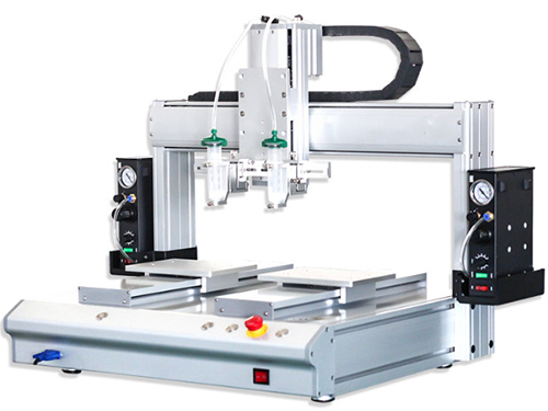 桌麵式雙針筒自動點膠機（jī）